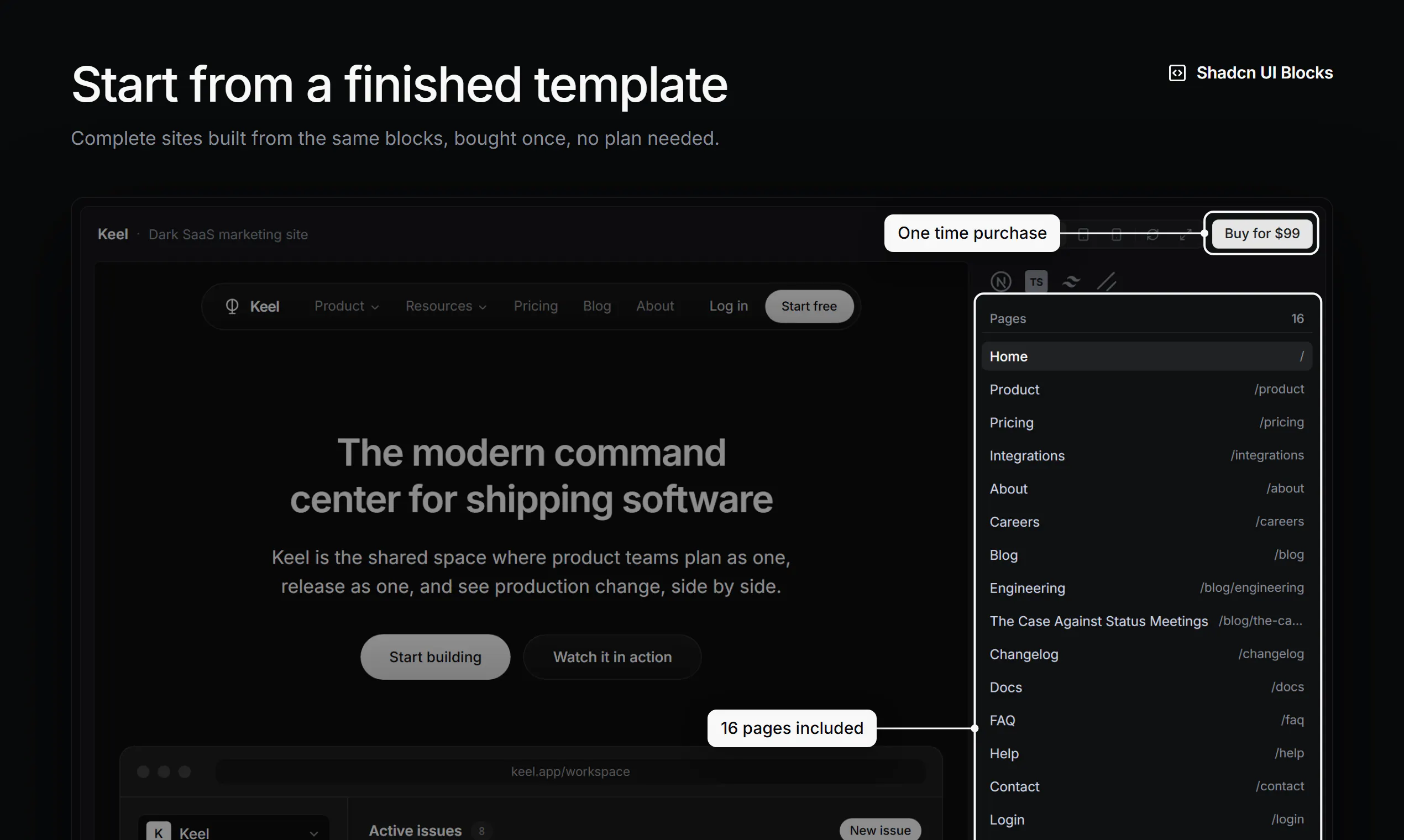 Shadcn UI Blocks 2.0 gallery image