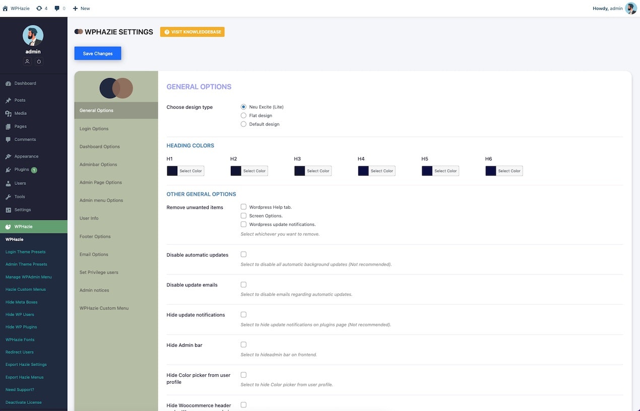 WPHAZIE WordPress Label nhãn hiệu thương hiệu media 3