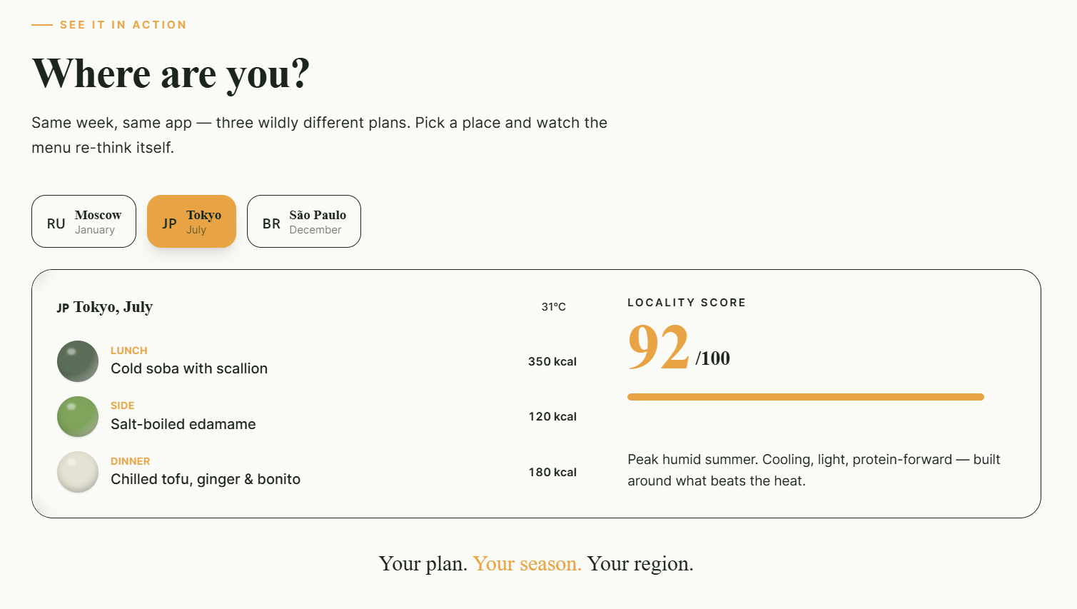 Meal plans that know where you live gallery image