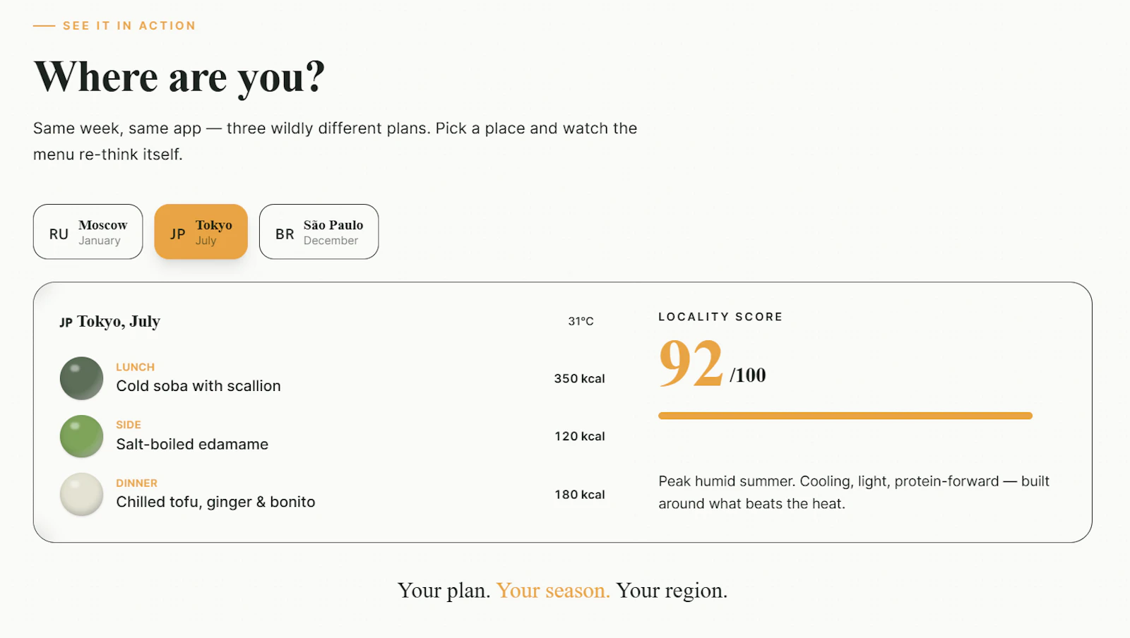 Meal plans that know where you live screenshot 4