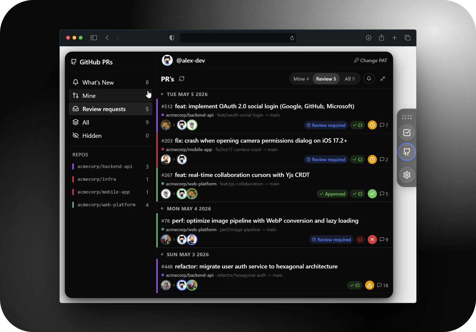 Glimpse Bar screenshot 2