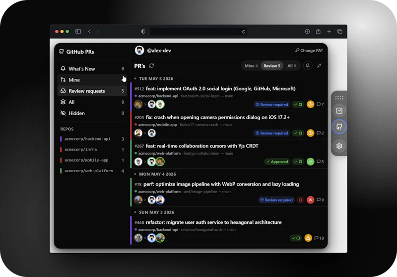 Glimpse Bar screenshot 2