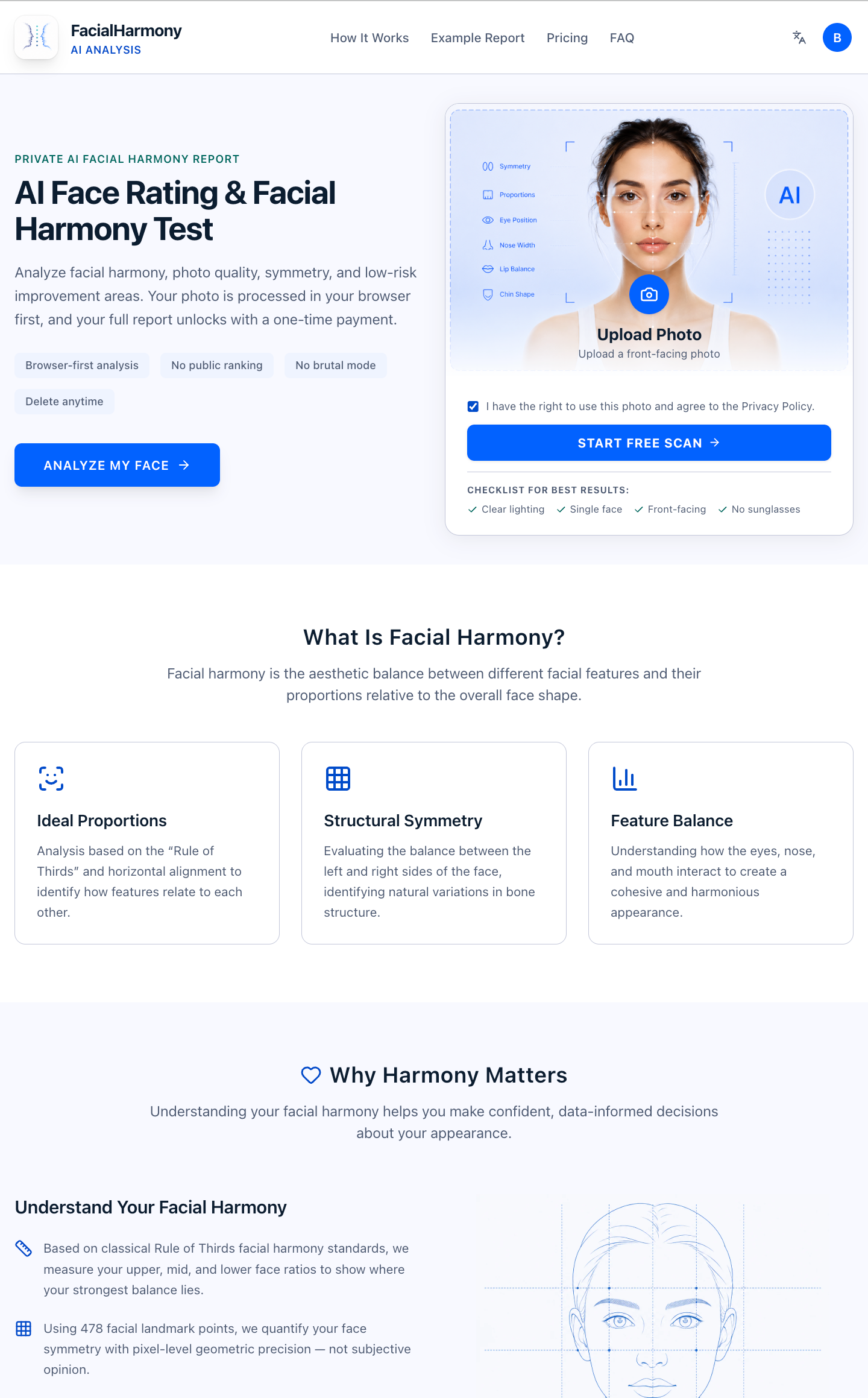 facial harmony ai gallery image