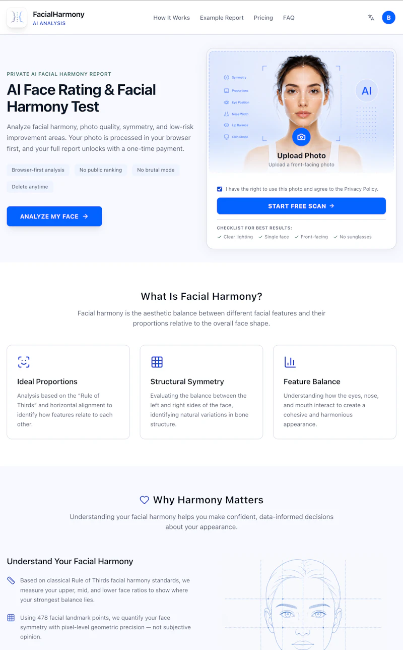 facial harmony ai screenshot 1