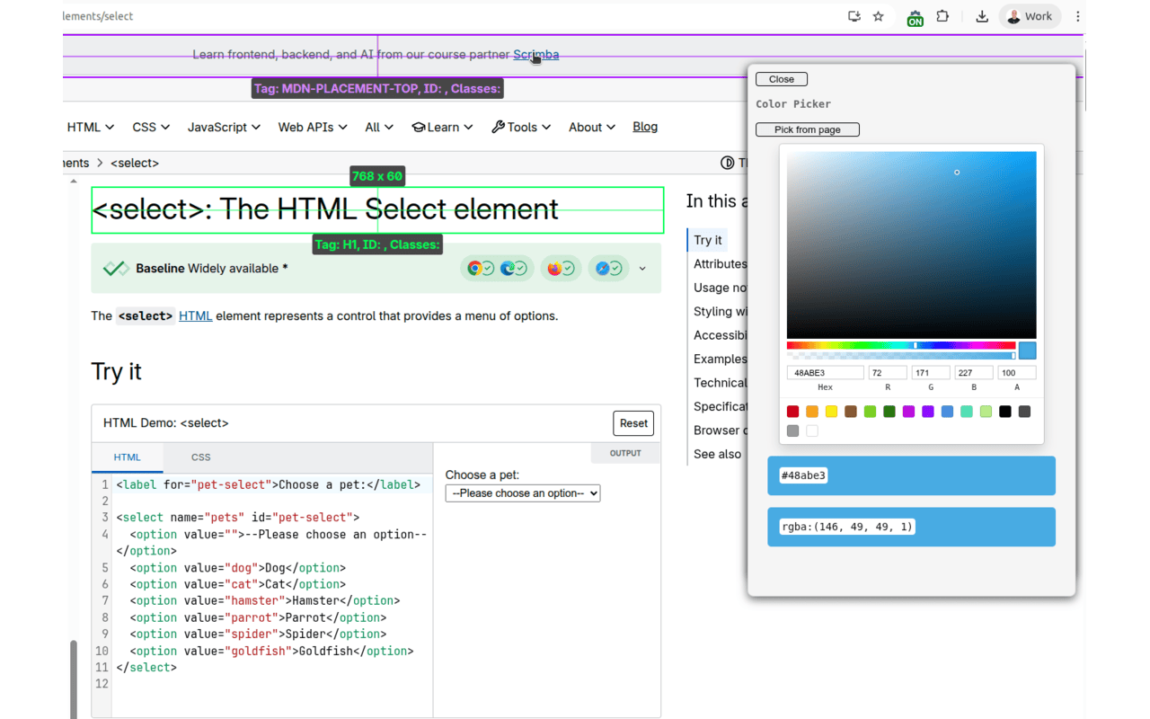CSS Peek gallery image