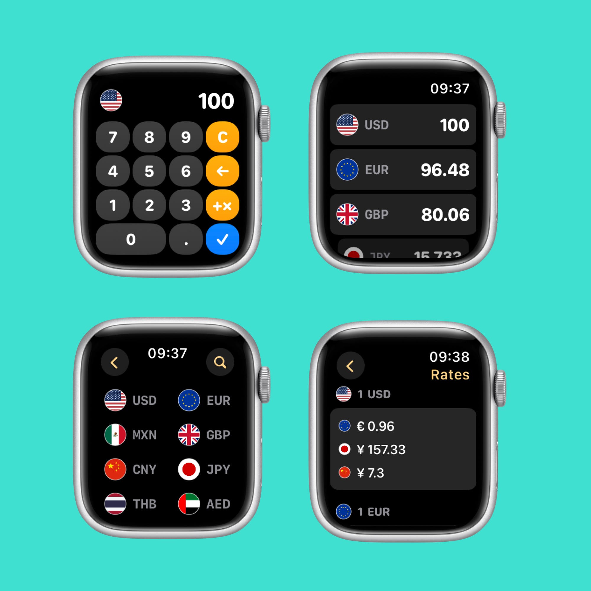 Currency Converter for Apple Watch media 1