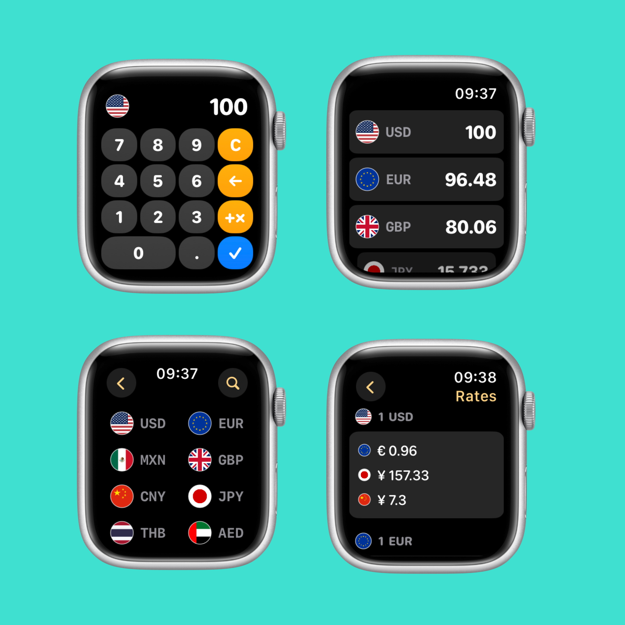 Convertisseur de devises pour Apple Watch media 1