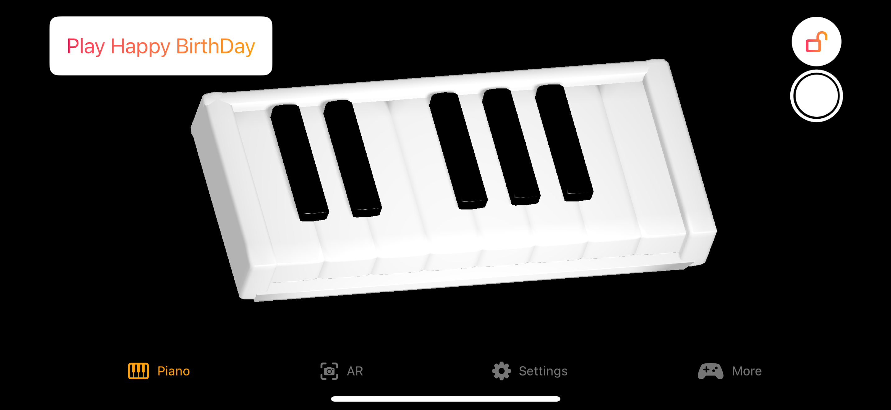 Melody per tastiera 3D Note per pianoforte - Scopri la massima esperienza di piano 3D media 3