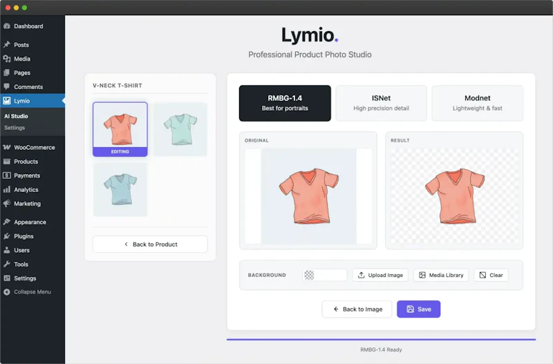 Lymio - AI Background Studio screenshot 2