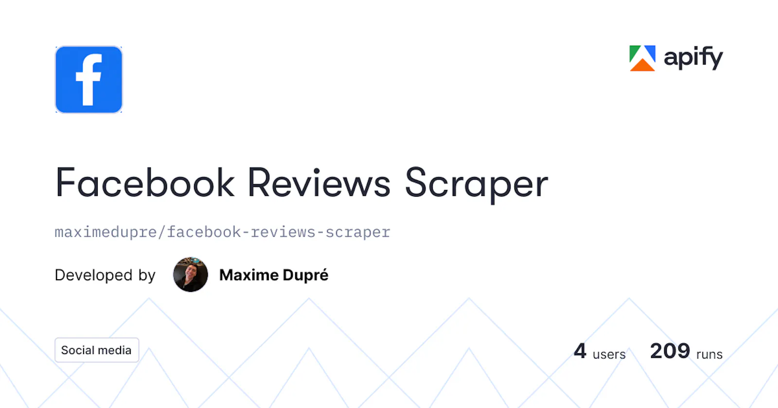 Facebook Reviews Scraper screenshot 1
