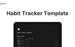 Notion Habit Tracker Template media 1