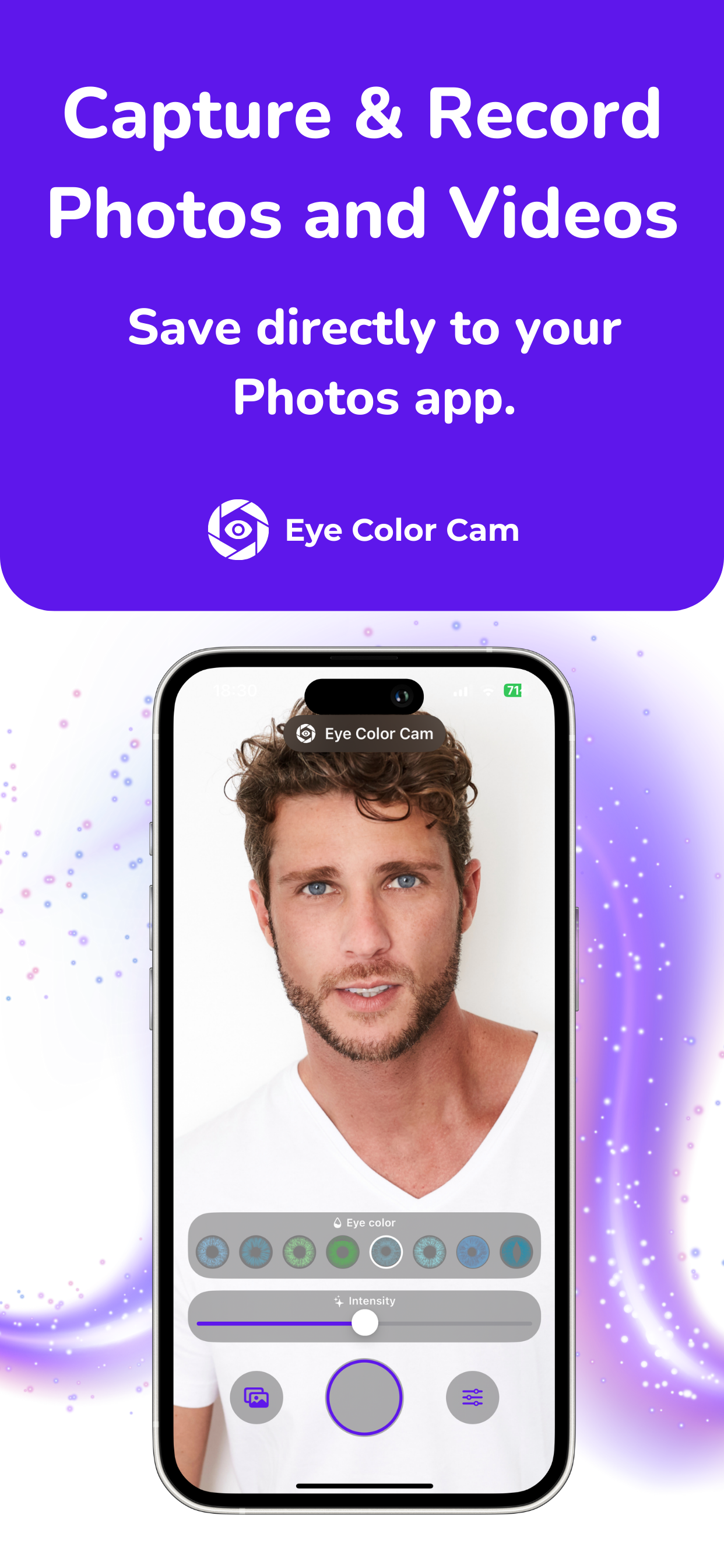 Média Came de couleur des yeux - Changez votre couleur pour les yeux instantanément avec AR 4
