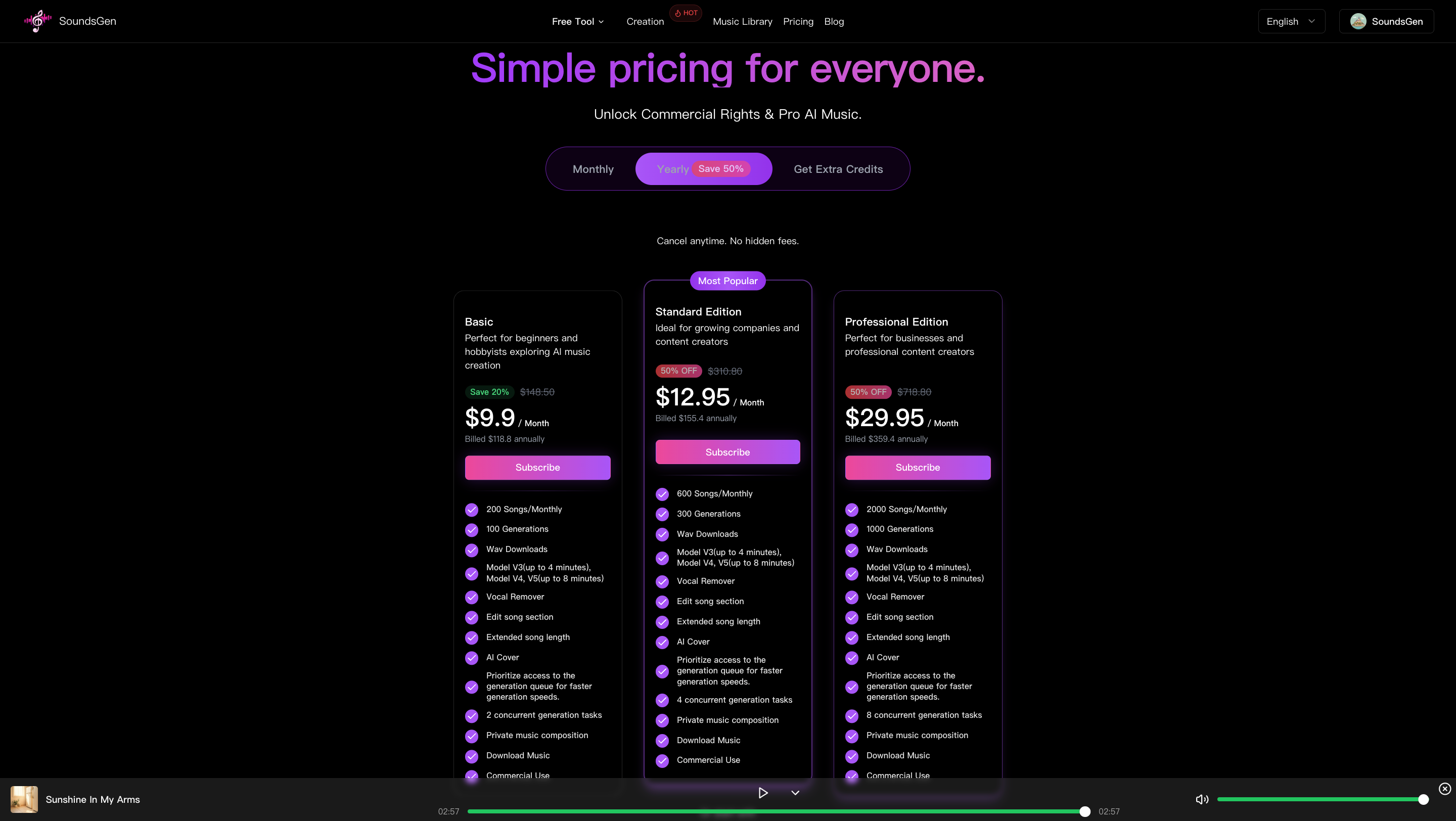 SoundsGen - AI Music Generator gallery image
