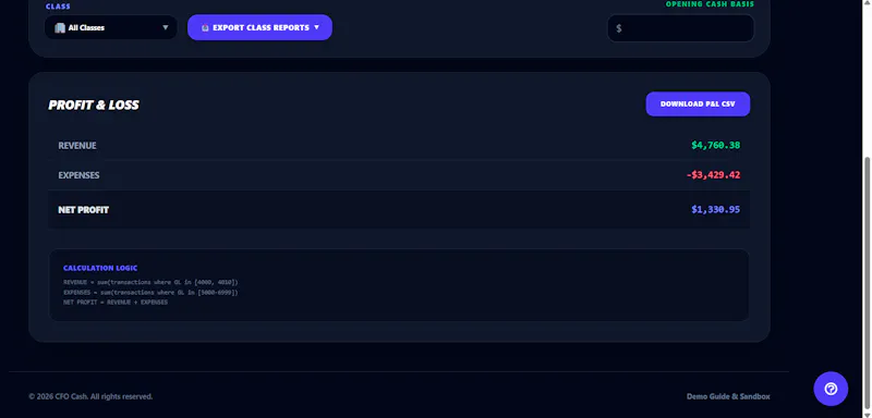 CFO Cash screenshot 3