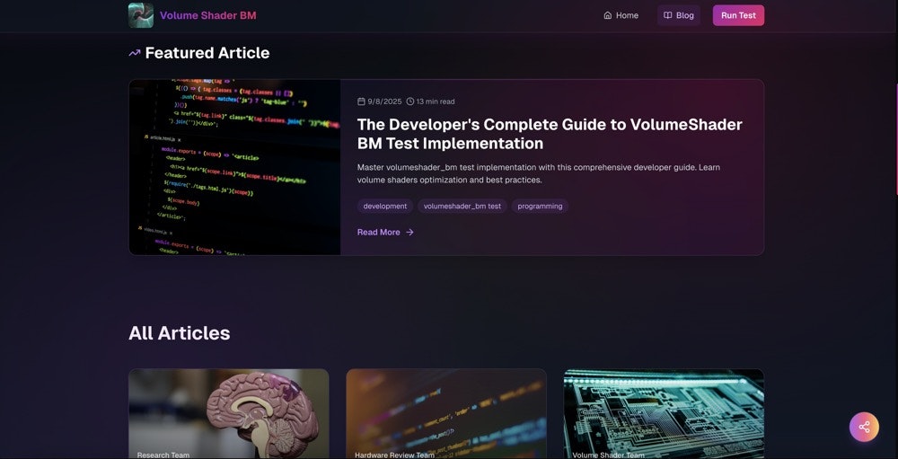 Volume Shader - Screenshot 3 showing product features and functionality