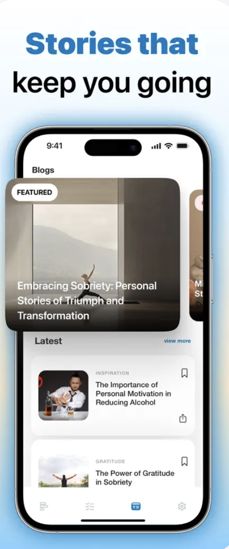 soberly: Sobreity Counter App - Screenshot 5 showing product features and functionality