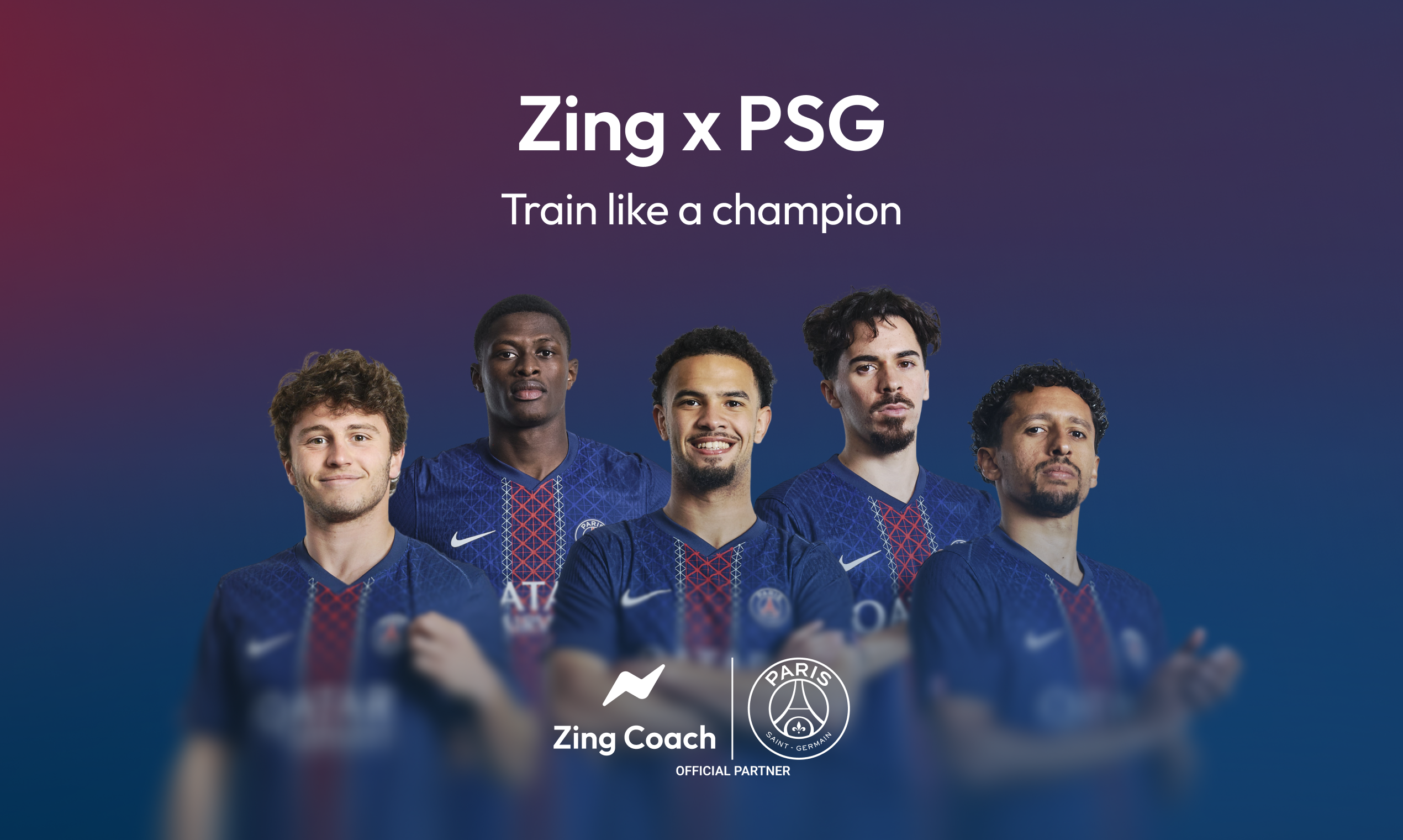 Zing x PSG - AI Fitness Coach - Main product screenshot demonstrating key features and user interface