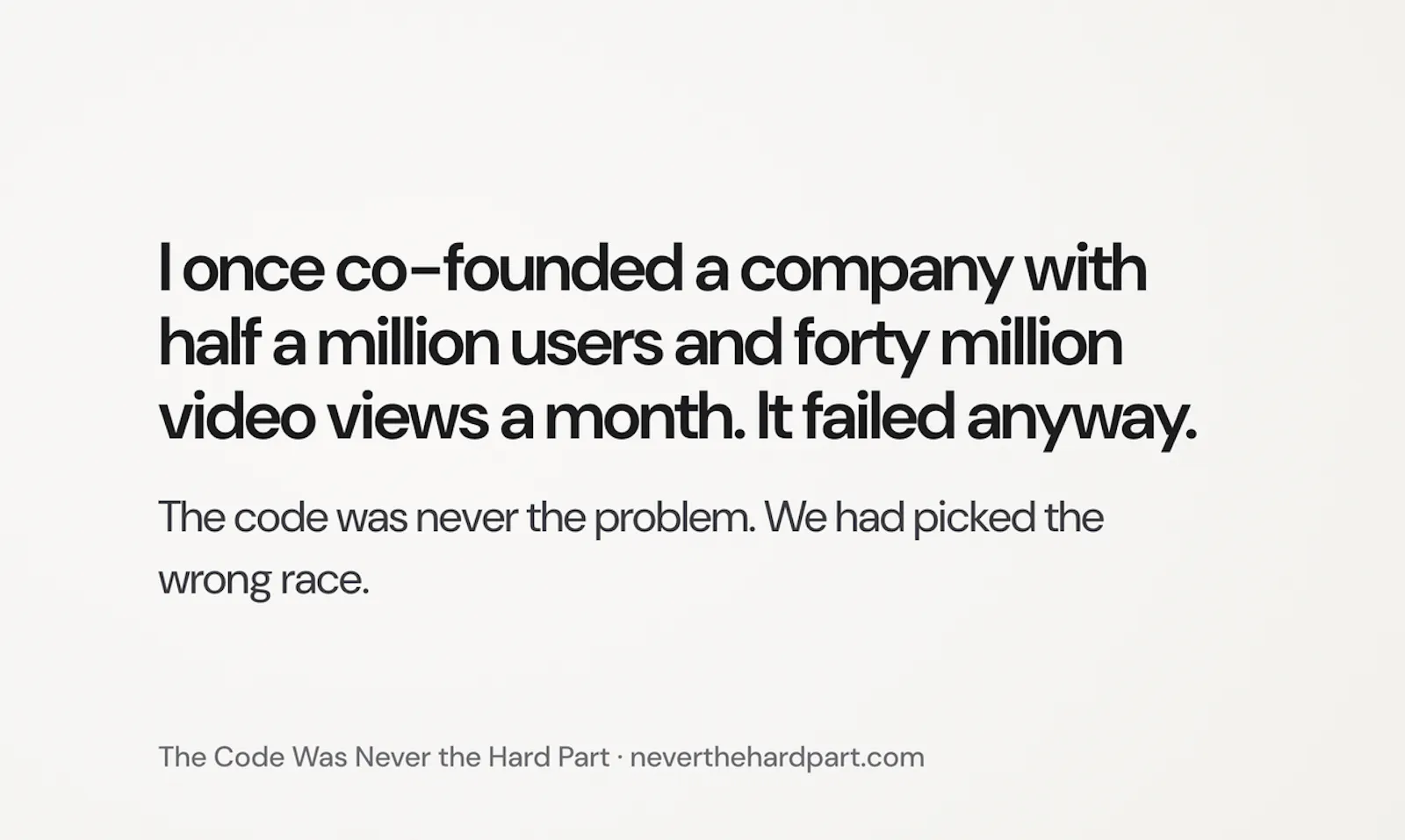 Book: The Code Was Never The Hard Part. screenshot 3