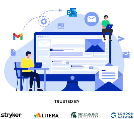 Gmail to Outlook logo
