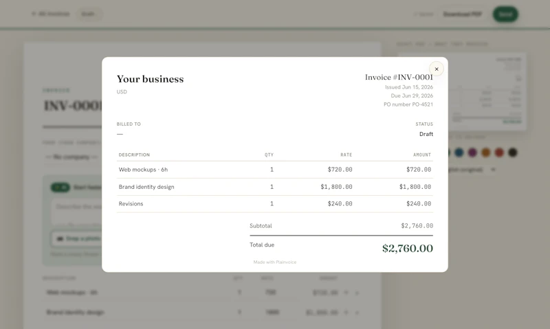 Plainvoice screenshot 5