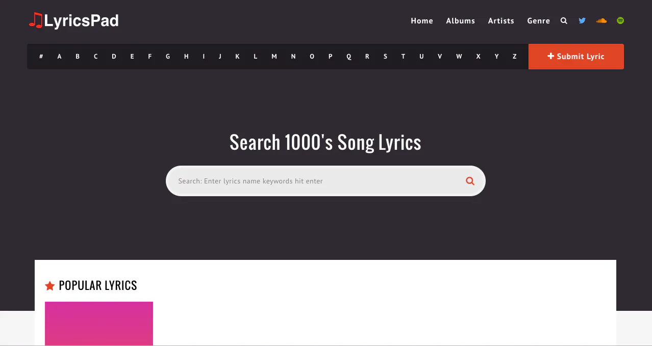 Lyricspad