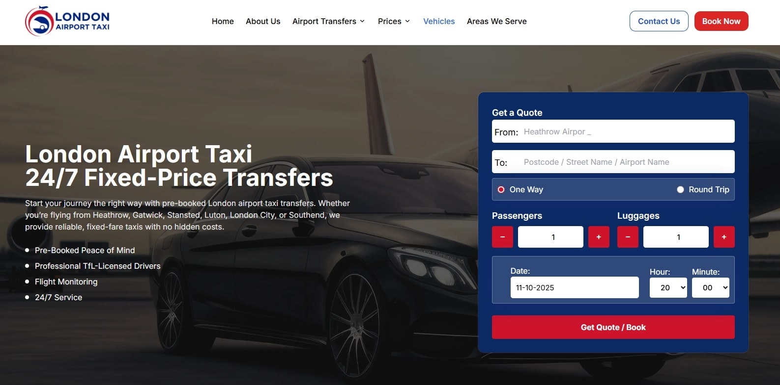 Média Taxi de l'aéroport de Londres - Transferts aéroport fiables 3