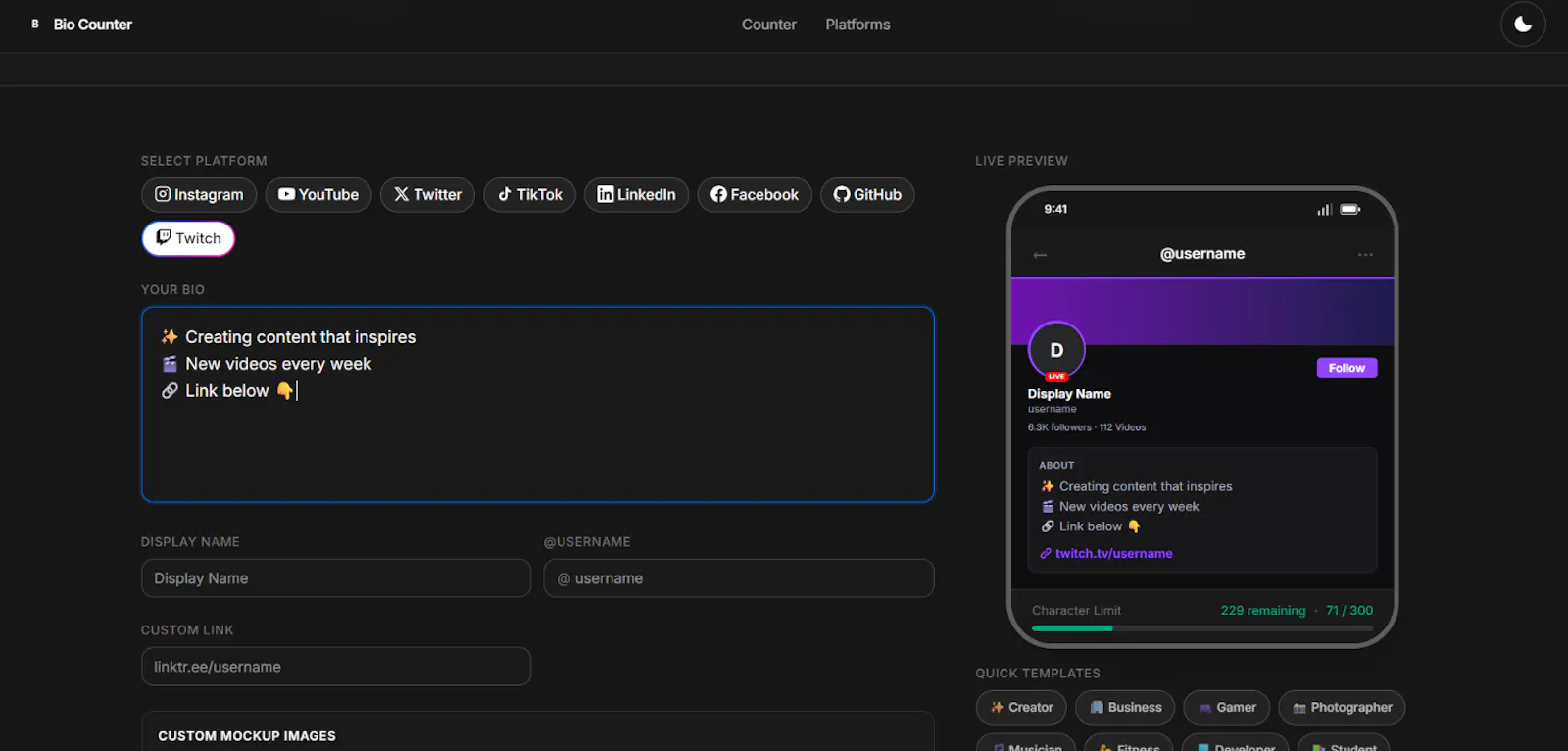 Bio Counter screenshot 3