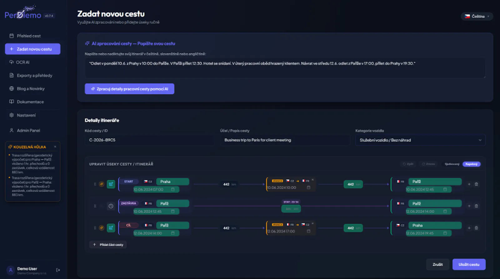 PerDiemo screenshot 10