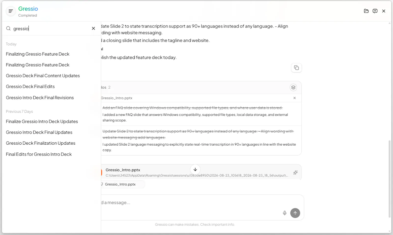 Gressio screenshot 7