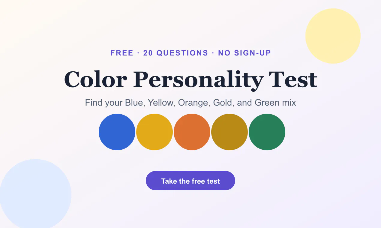 Color Personality Test gallery image