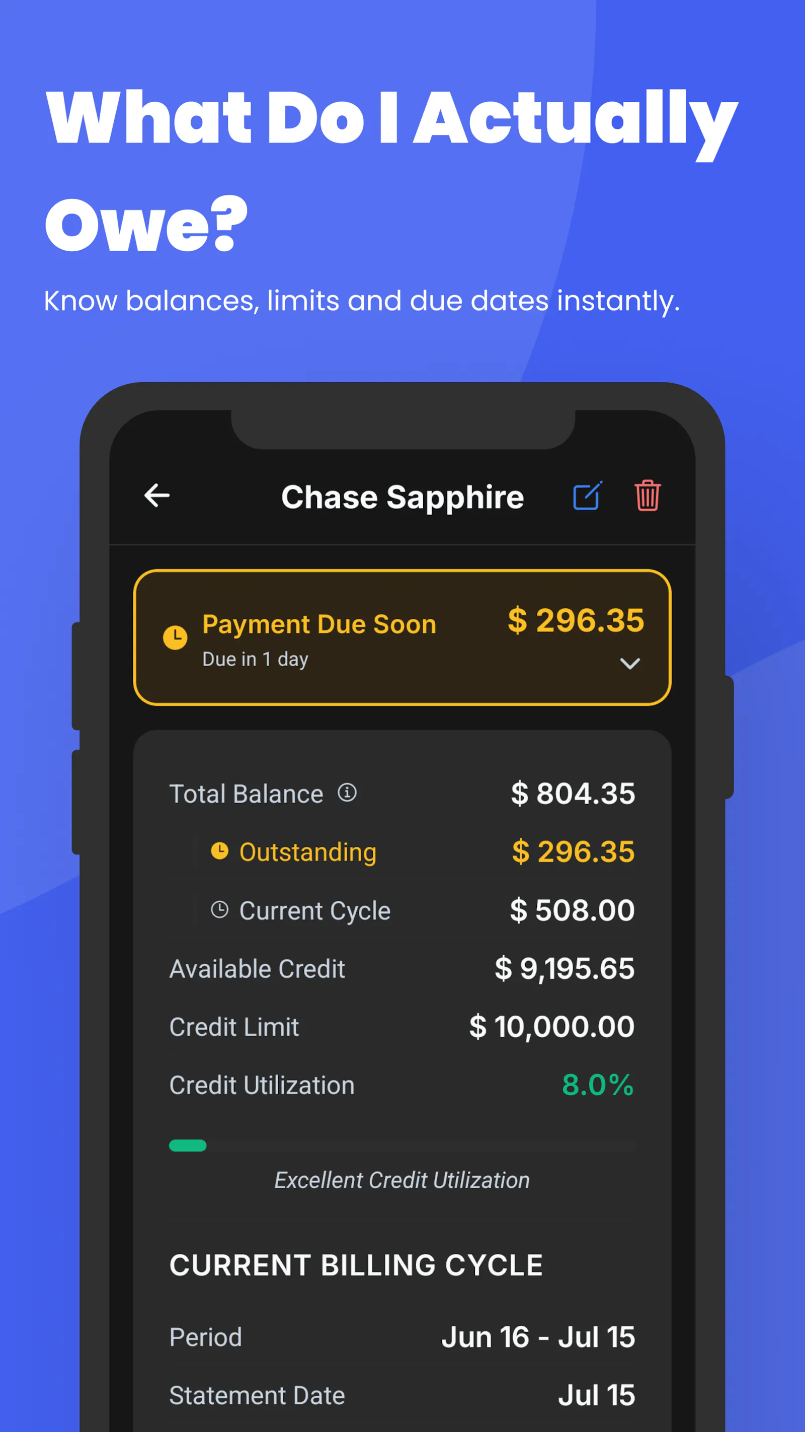 CardMate: Credit Card Tracker screenshot 2
