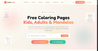 AI Coloring Pages Generator gallery image