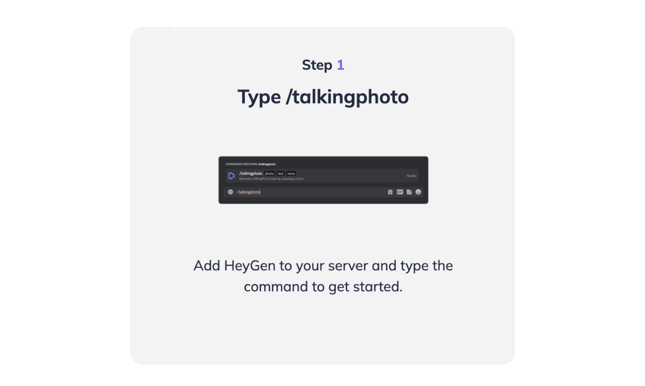 TalkingPhoto Discord Bot by HeyGen media 1