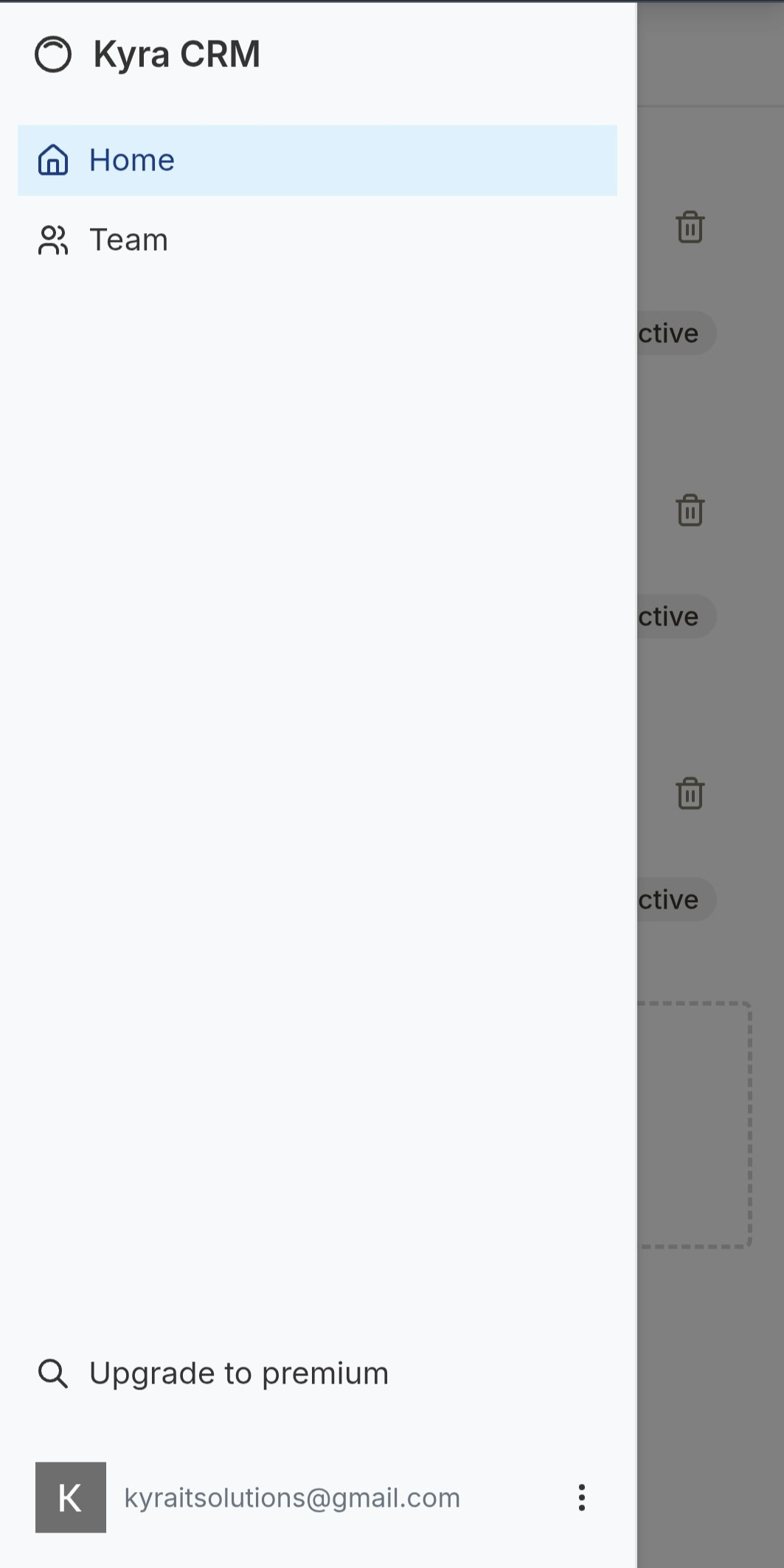 Kyra CRM - Main product screenshot demonstrating key features and user interface