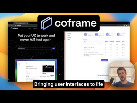 startuptile Coframe-Let your website optimize itself with generative A/B testing