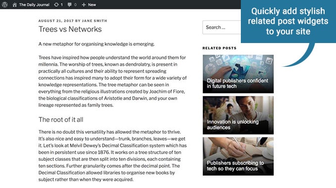 Bibblio for WordPress gallery image