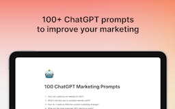 100 ChatGPT Marketing Prompts media 1