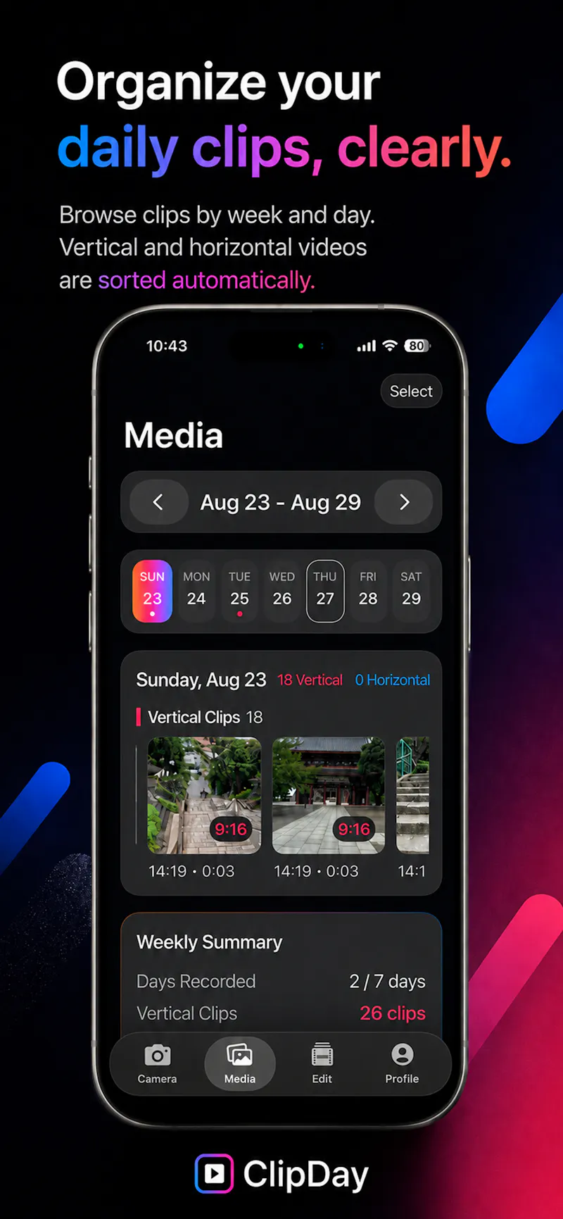 ClipDay screenshot 1