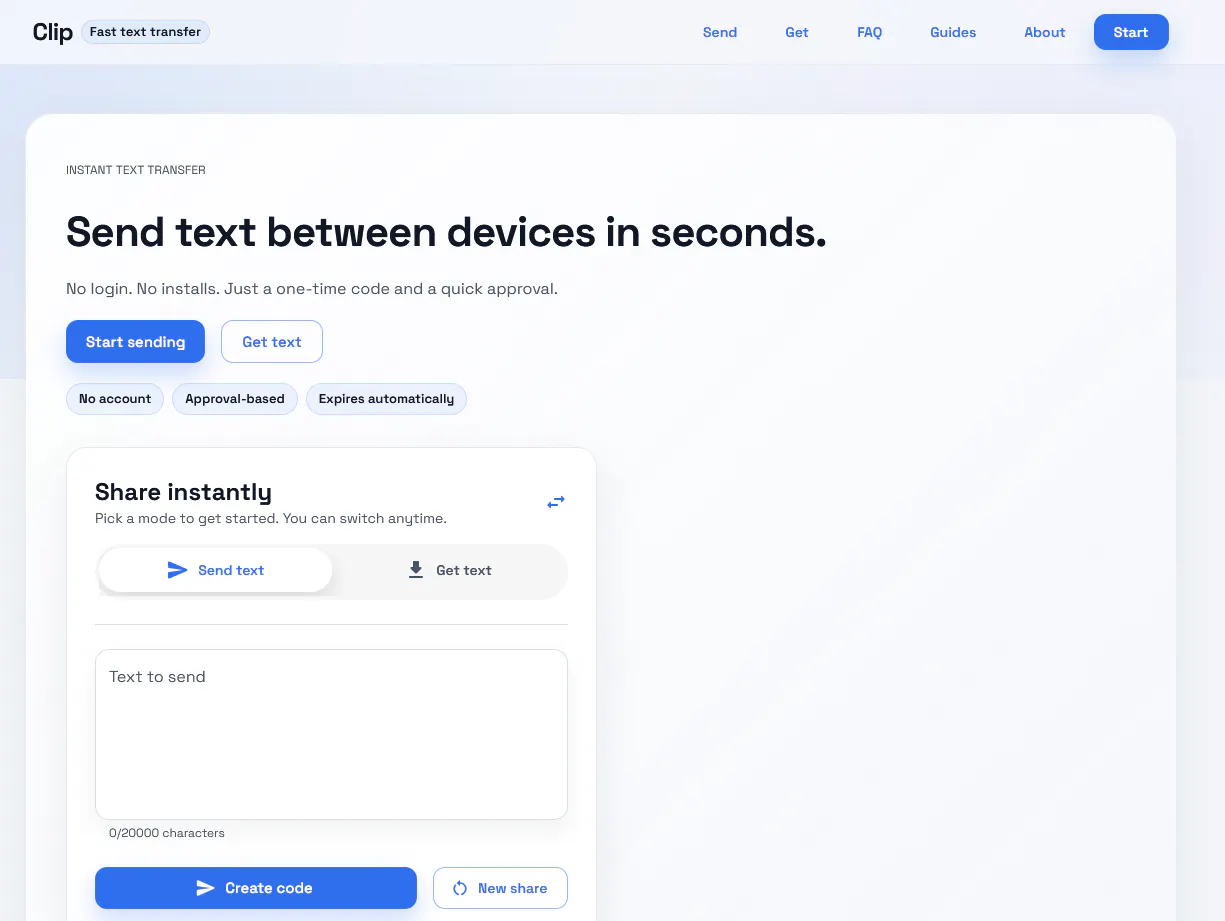 Clip — Send text between devices gallery image