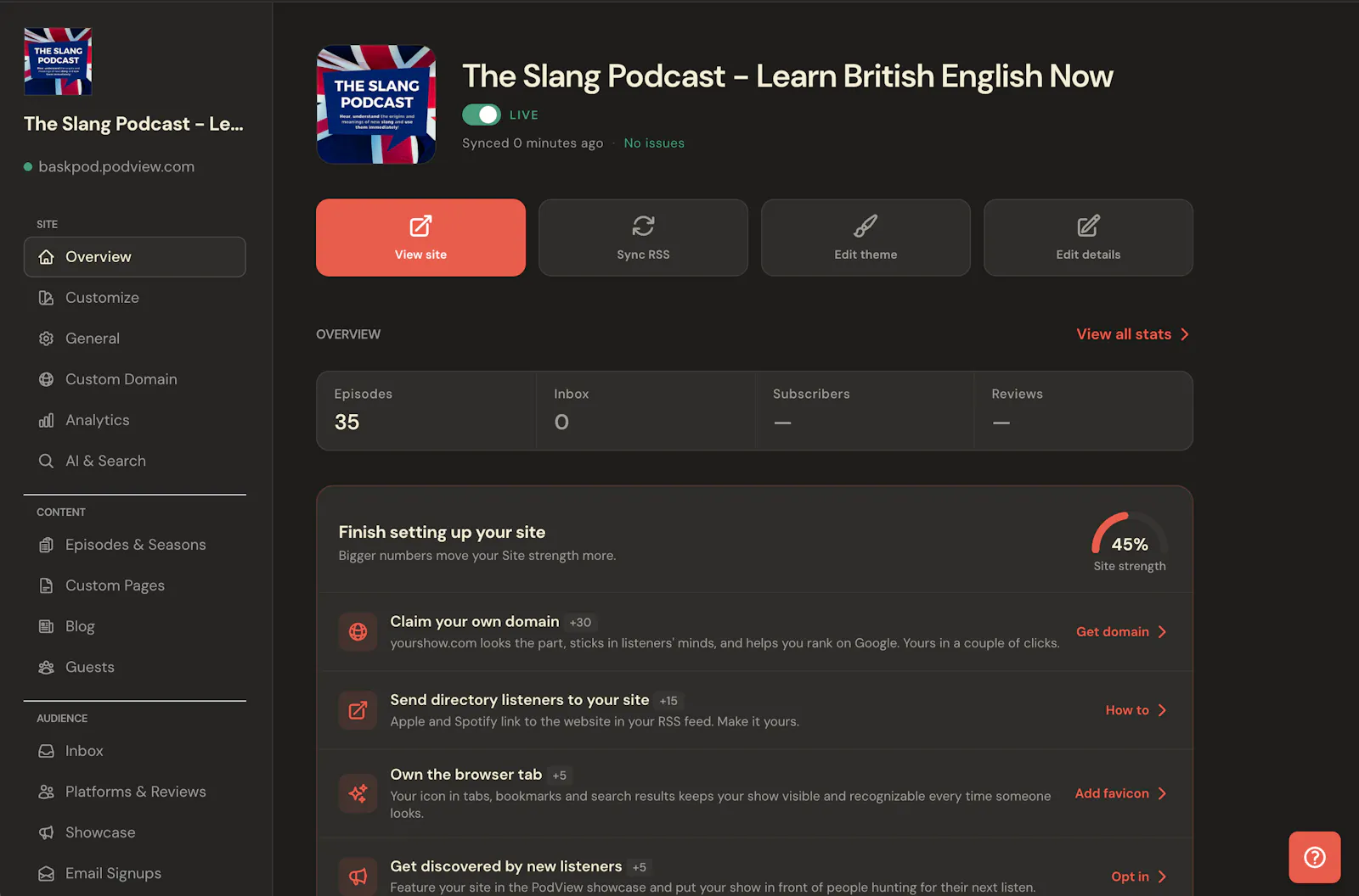 PodView screenshot 4