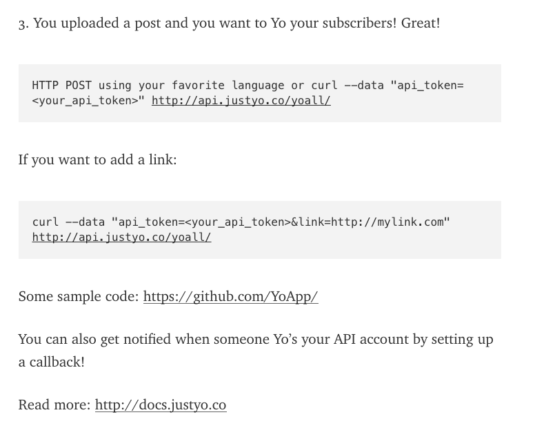 Yo API gallery image