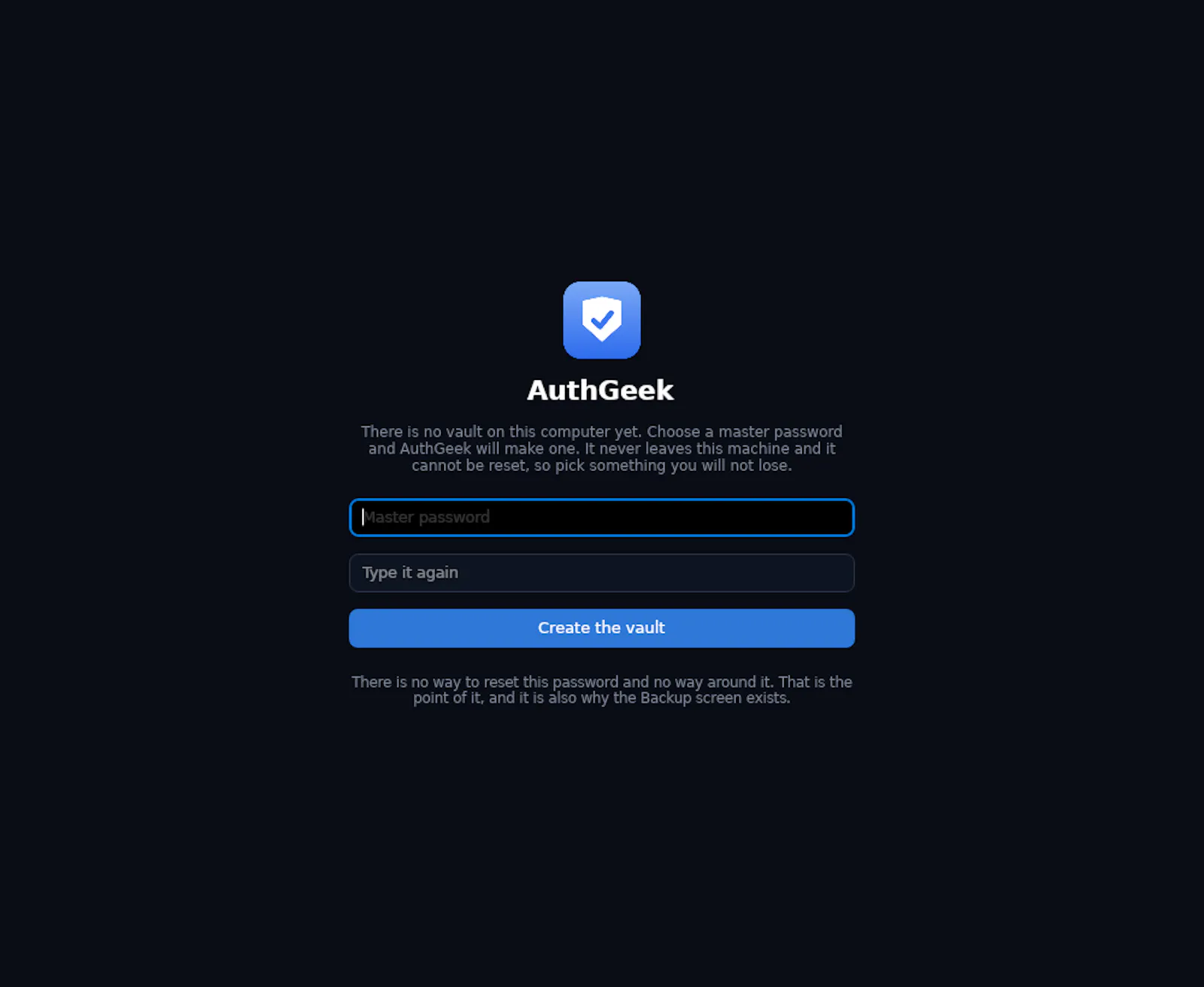 AuthGeek screenshot 2
