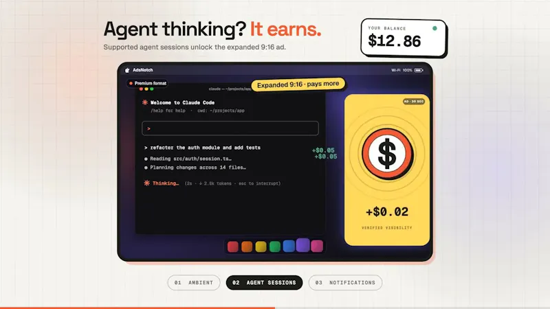 AdsNotch screenshot 1 (video preview)