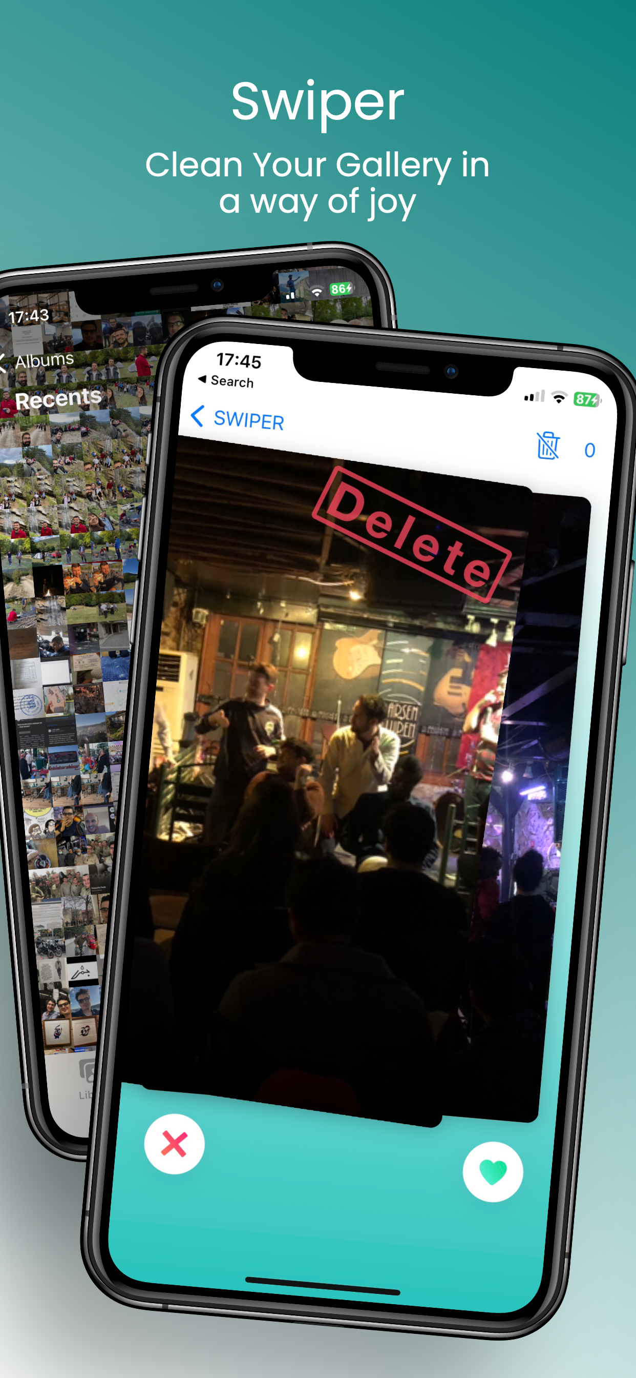 Swiper, Clean Your Gallery media 2
