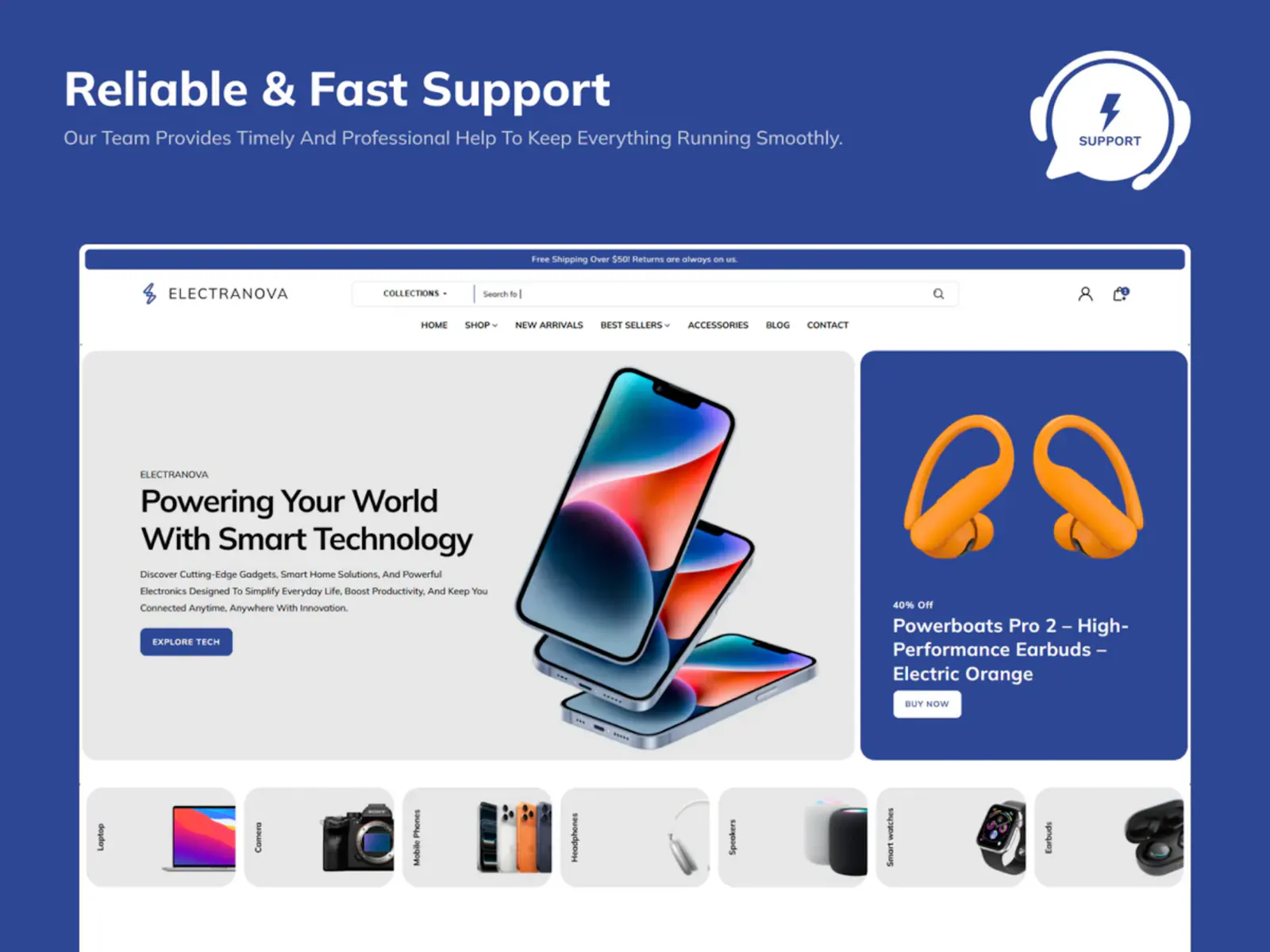 Reliable Electronics Shopify Theme screenshot 2