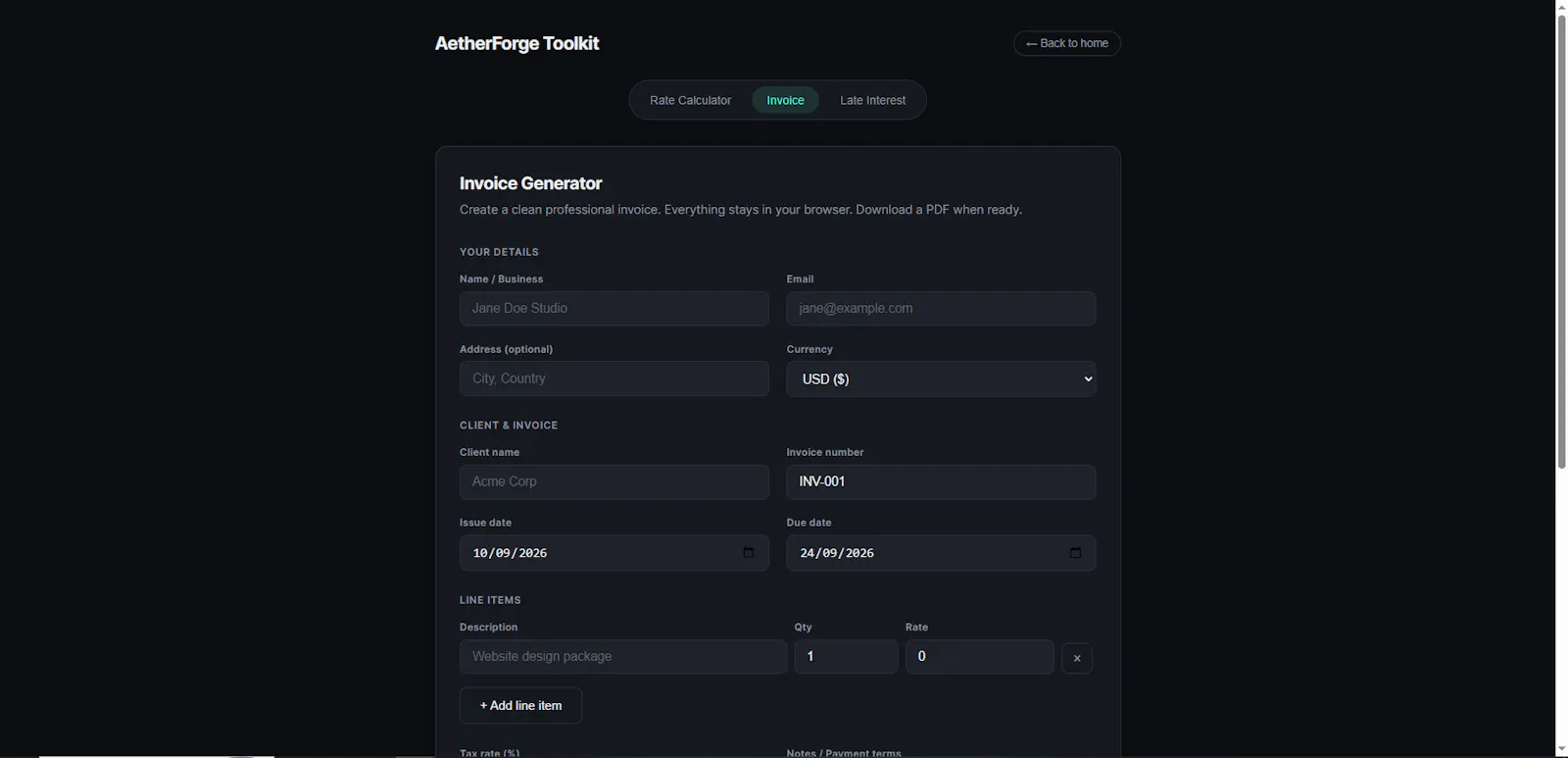 AetherForge Toolkit screenshot 3
