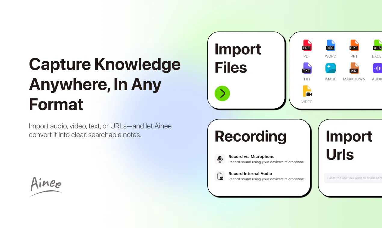Ainee: Speed Up Your Learning, Enhance Your Insight Sharing. | Product Hunt