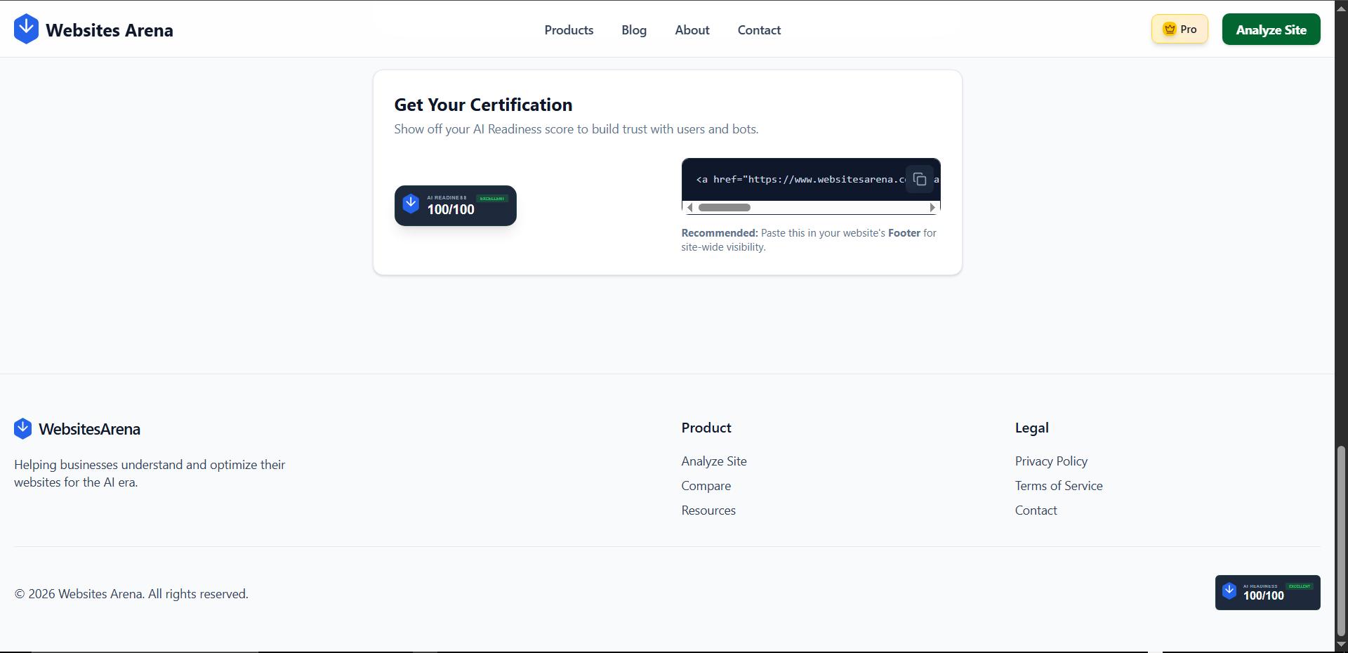 Websites Arena gallery image
