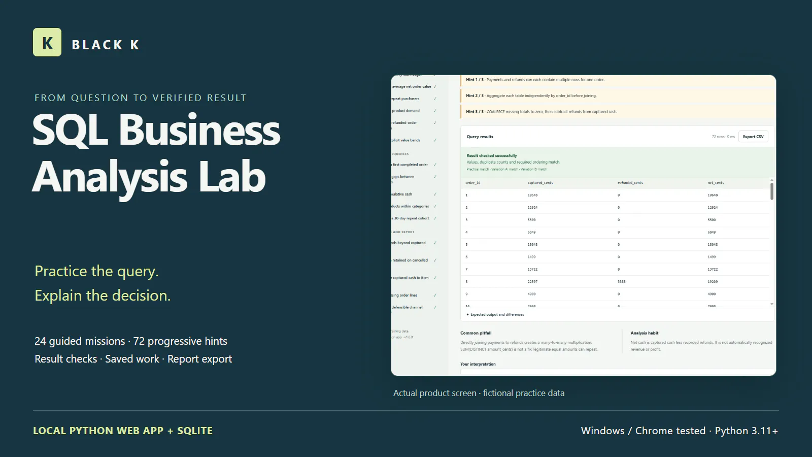 SQL Business Analysis Lab gallery image