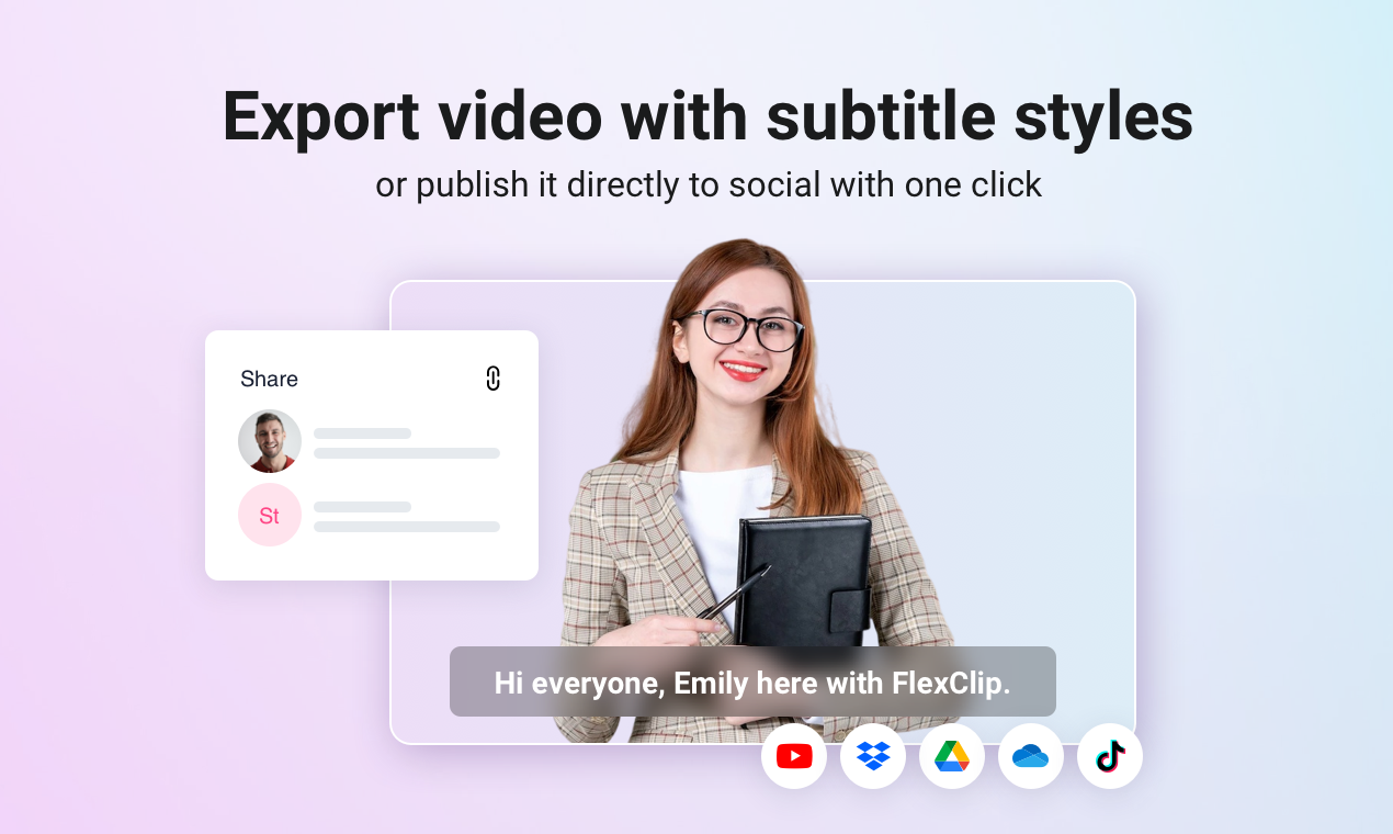 FlexClipによるオートサブタイトル media 5